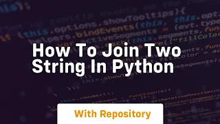 how to join two string in python
