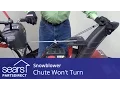 Snowblower Chute Won t Turn Chute Control and Gearbox Issues