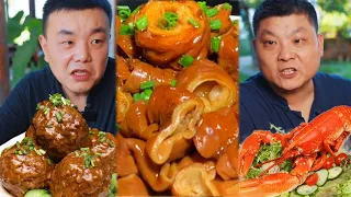 当南瓜带上黑手套，结局就已经注定了#干饭兄弟#盲盒食物#mukbang#美食#盲盒