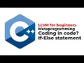 LLVM IR C API Generate your first if-else statement