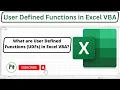 User Defined Functions in Excel VBA Excel UDFs Made Easy Creating Custom Excel Functions