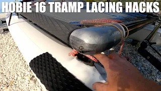 Hobie 16 trampoline lacing tips