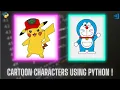 How to Create Pikachu and Doraemon Using Python Visual Studio Code Turtle Graphics