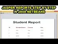 Jasper Reports Step by Step in Java Netbeans