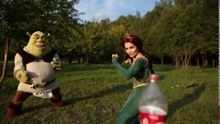 Shrek bottle cap challenge