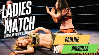 european wrestling clash pauline vs priscilla full highlights ladies match