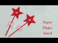 DIY PAPER MAGIC WAND Paper Crafts For School Paper Craft Easy kids craft ideas Origami Wand