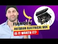 Flemoon Large Outdoor Electrical Box 12 5 x 8 5 x 5 inch IP54 Waterproof Extension Cord Cover