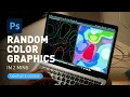 How to Create Random Color Graphics Lines in Photoshop 2 Minutes Method