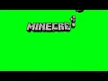MINECRAFT GREEN SCREEN LOGO OUTRO ANIMATION Remastered