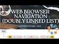 Web Navigation Using Doubly Linked List in Python with Tkinter