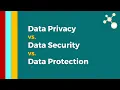 Data Security vs Data Privacy vs Data Protection