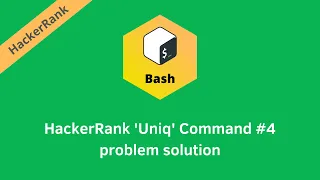 HackerRank Uniq Command problem solution Linux Shell problems solutions Programmingoneonone