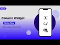 Part 6 Column Widget in FlutterFlow Figma Design for beginners Easy Tutorial