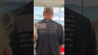 Rod down, hook out… Jess is learning how to take the fish off the hook!  #sailingaroundtheworld