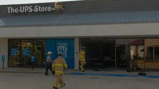 Elderly woman injured after car crashes into vacant store in Springfield