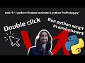 How to make a Batch bat script to run a Python file from an environment
