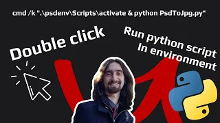 How to make a Batch bat script to run a Python file from an environment