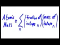 Calculating Atomic Mass Using Isotopes