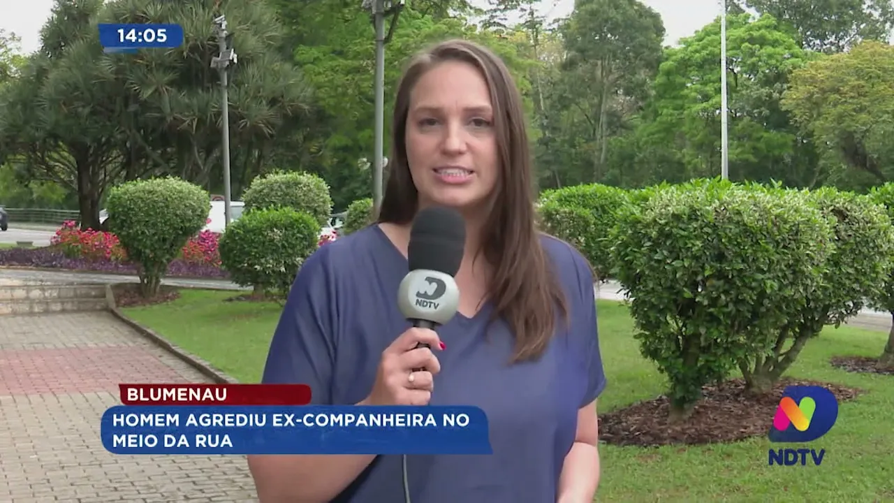 Blumenau: homem agrediu ex-companheira no meio da rua