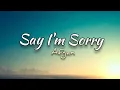 Download Lagu Afgan - Say I'm Sorry ( lyrics )