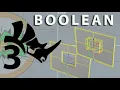 Master the Boolean Command RHINO FOR NOOBS EP3
