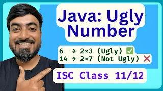 Java Program Ugly Number Beginner Java Coding ISC Class 11 12 Computer Science