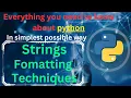 String Formatting techniques in