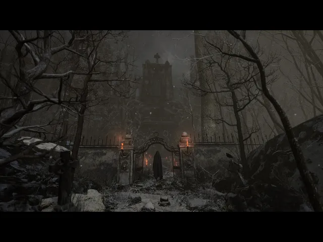 New mood of my Haunted Winter Forest path Unreal Engine 4.26.2 RTXON