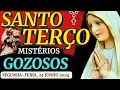 Lagu SANTO TERÇO DE HOJE - Segunda-feira (24/06/2024)🌹Mistérios Gozosos🌹Terço Mariano / Terço de Fátima