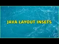 Java Layout Insets
