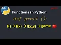 py6 1 Python Functions Explained Step by Step Arguments Game Example