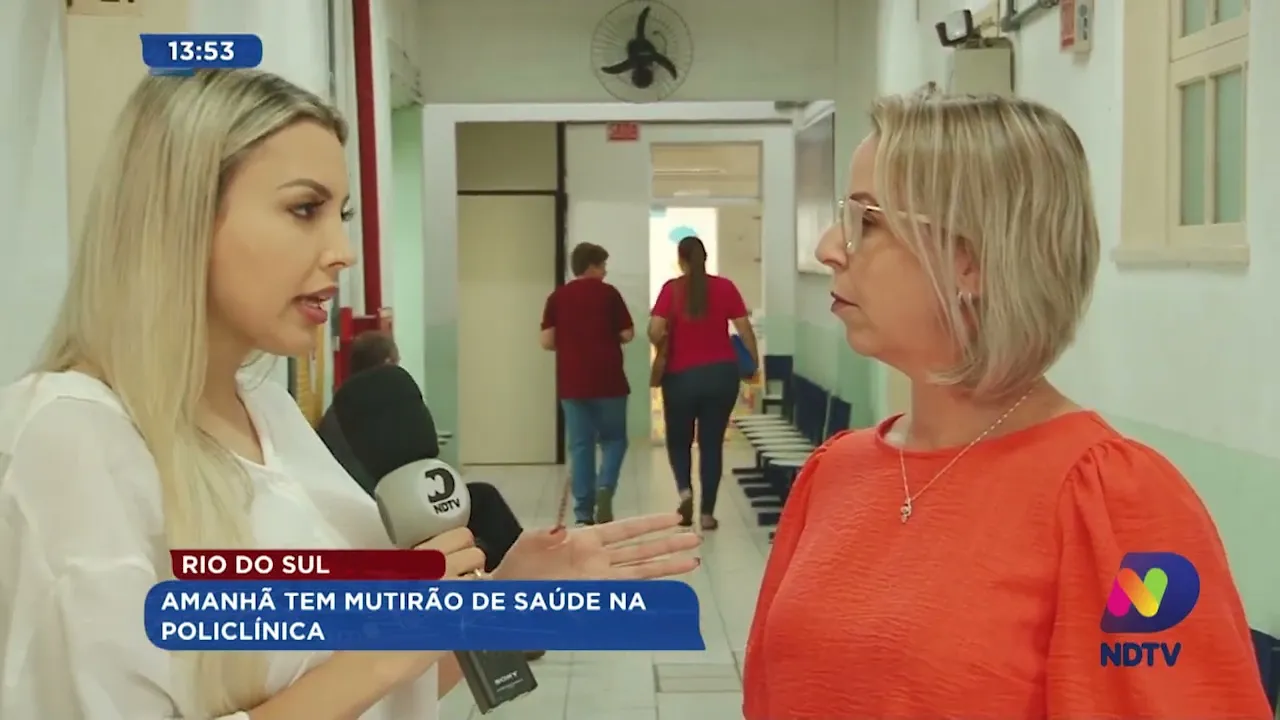 Rio do Sul: amanhã tem mutirão de saúde na policlínica