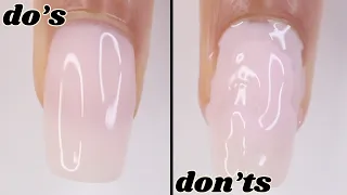 DOs & DON'Ts: builder gel | how to do builder gel nails at home, how to remove builder gel