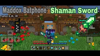 I am making The Shaman Sword and Maddox Batphone in Craftersmc Sky block