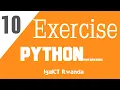 IgaICT Rwanda 10 - Exercise on Basics Muri Python Programming Kinyarwanda 2020