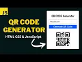 QR Code Generator in HTML CSS JavaScript QR Code Generator in JavaScript