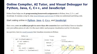 How to Use PythonTutor com Visualize Python Code Step-by-Step