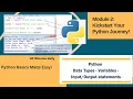 Master Python Basics Variables Data Types and Comments Module 2