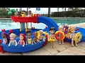 Water Park Elsa Anna toddlers - slide