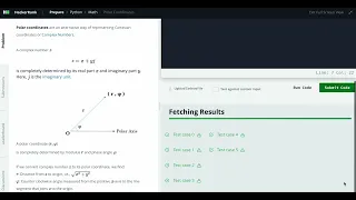 Hackerrank Python Solution Math - Python Polar Coordinates