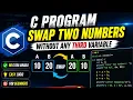 Swap Two Numbers Without Third Variable in C Programming C Programming Tutorial in Hindi