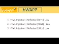 Html Injection - bWAAP Part-1