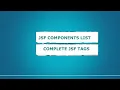 JSF components list
