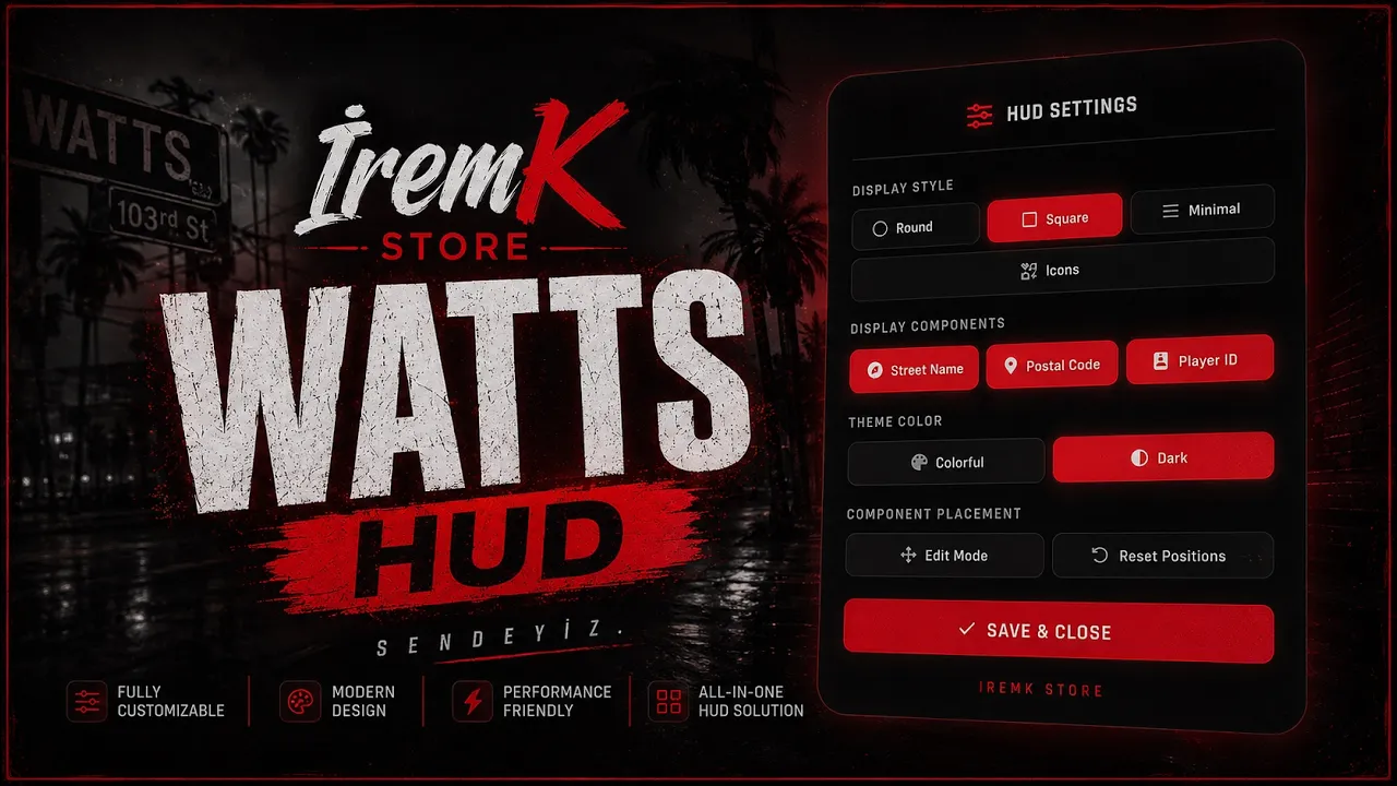İremK Store  - Watts Hud  | L.A. Style