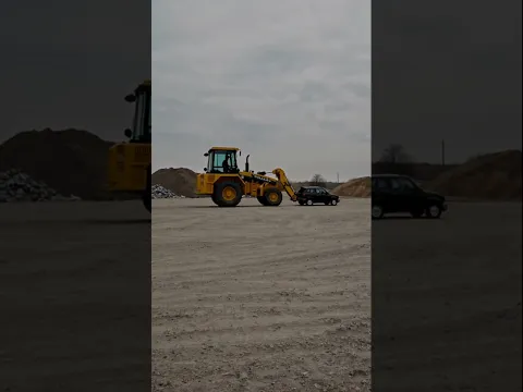 불도저가 폐차된 승용차를 밀어버리면? What if a bulldozer pushes a scrapped passenger car?