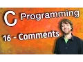 C Programming Tutorial 16 - Comments