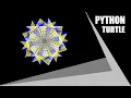 Python Turtle - Draw Multi Color Graphics Draw Rangoli in Python By