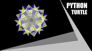 Python Turtle - Draw Multi Color Graphics Draw Rangoli in Python By