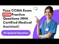 Pass CCMA Exam 2026 30 Practice Questions NHA Certified Medical Assistant